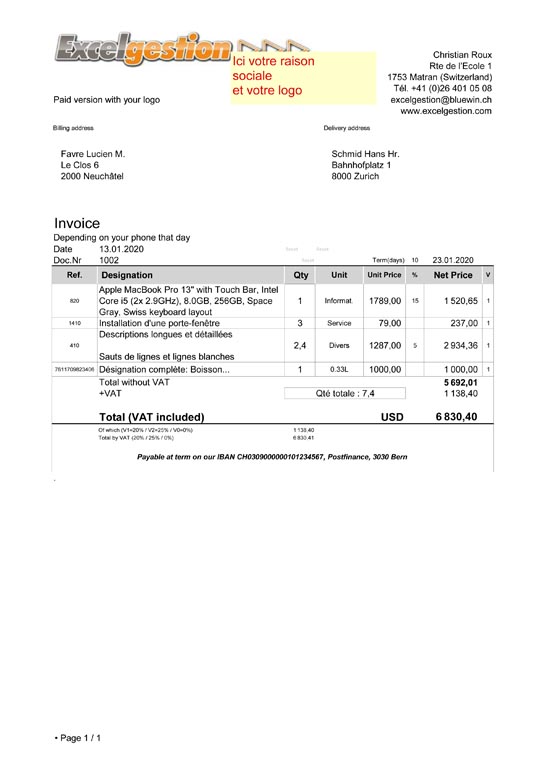 quick invoice maer